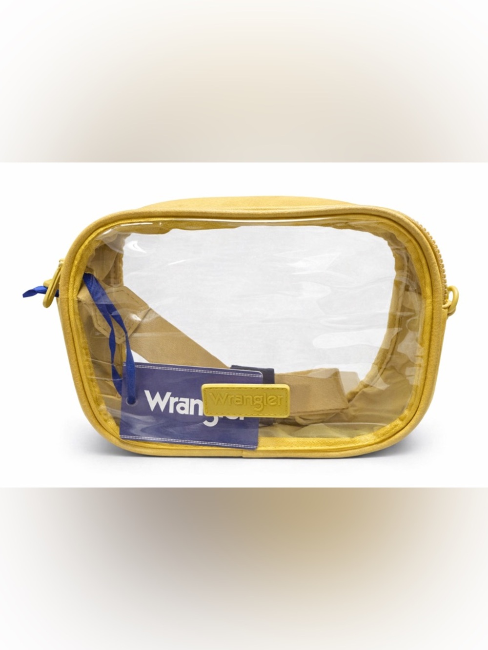 🆕 Wrangler Clear Crossbody Stadium/Concert, MakeUp, Toiletry, Travel Bag Yellow